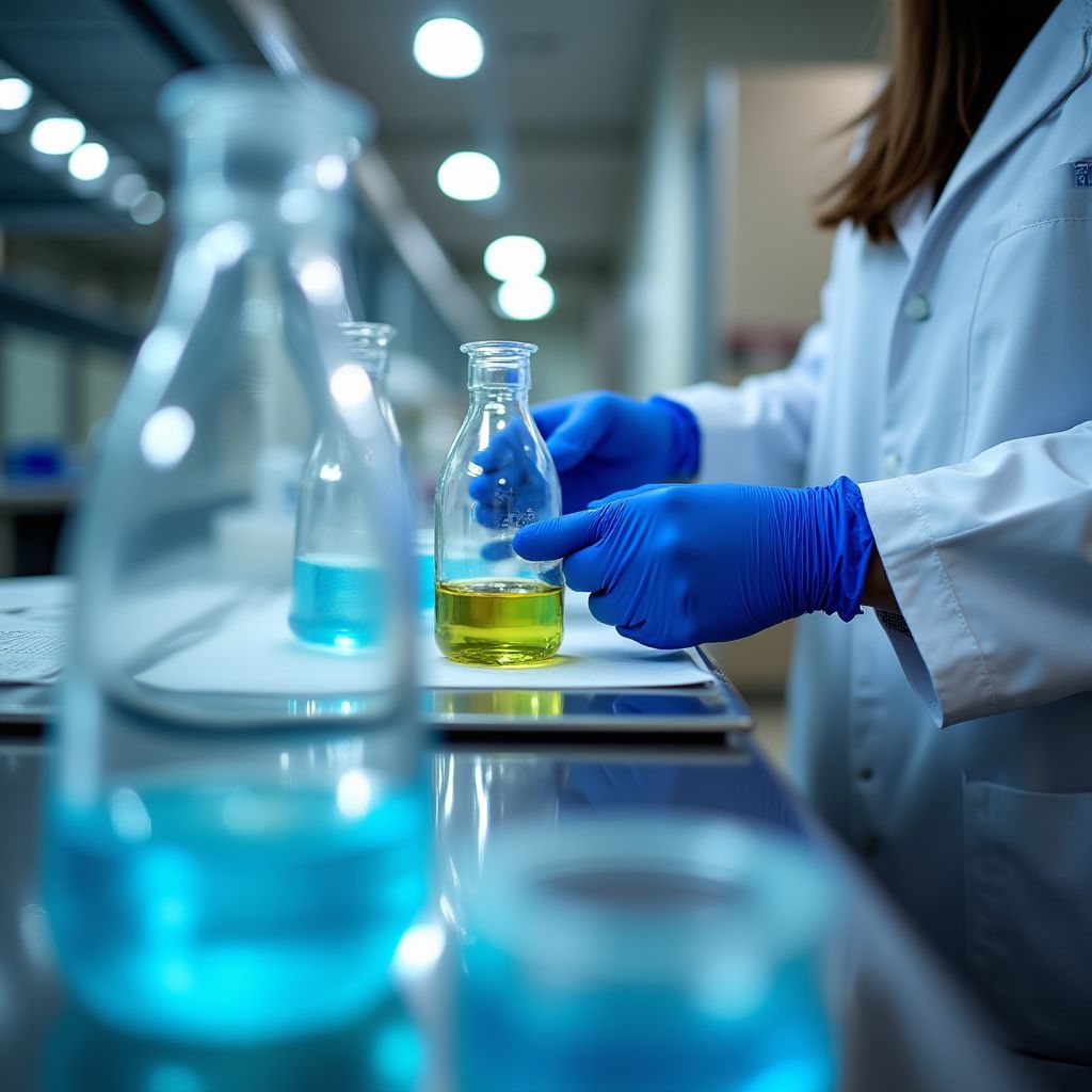 Laboratorio control calidad combustibles análisis químico